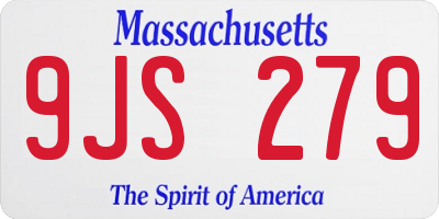 MA license plate 9JS279