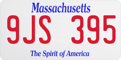 MA license plate 9JS395