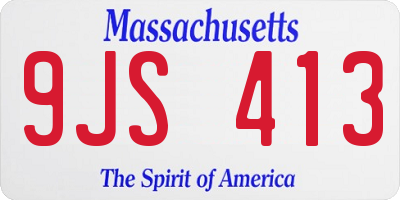 MA license plate 9JS413