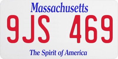 MA license plate 9JS469