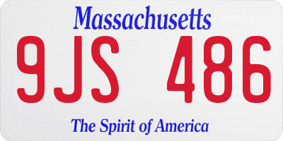 MA license plate 9JS486