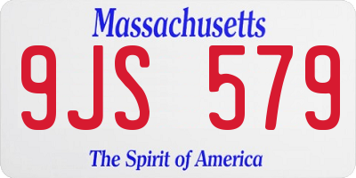 MA license plate 9JS579