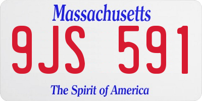 MA license plate 9JS591