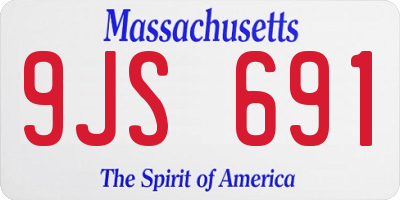 MA license plate 9JS691
