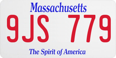 MA license plate 9JS779