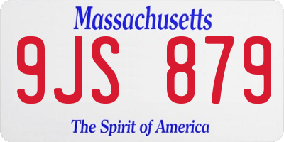 MA license plate 9JS879