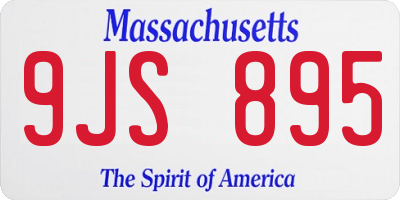 MA license plate 9JS895