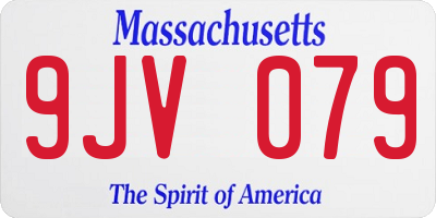 MA license plate 9JV079