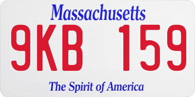 MA license plate 9KB159