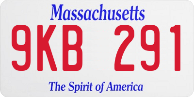 MA license plate 9KB291
