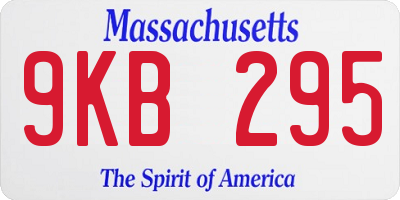 MA license plate 9KB295