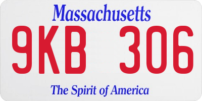 MA license plate 9KB306
