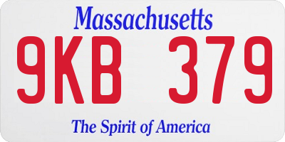 MA license plate 9KB379