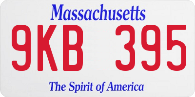 MA license plate 9KB395
