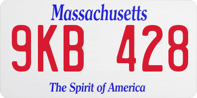 MA license plate 9KB428