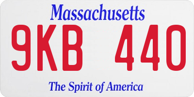 MA license plate 9KB440
