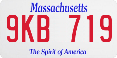 MA license plate 9KB719