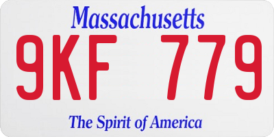 MA license plate 9KF779