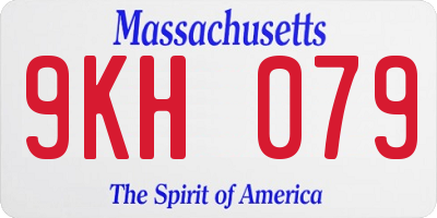 MA license plate 9KH079