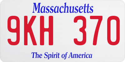MA license plate 9KH370