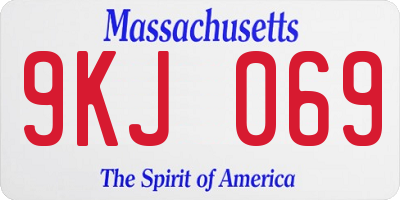 MA license plate 9KJ069