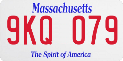 MA license plate 9KQ079