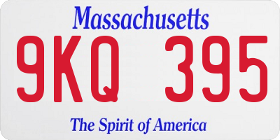 MA license plate 9KQ395