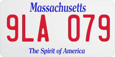 MA license plate 9LA079