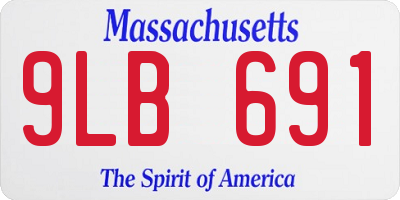 MA license plate 9LB691