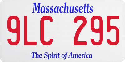 MA license plate 9LC295