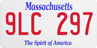 MA license plate 9LC297