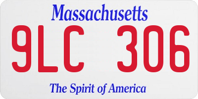 MA license plate 9LC306
