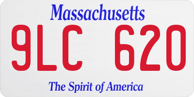 MA license plate 9LC620