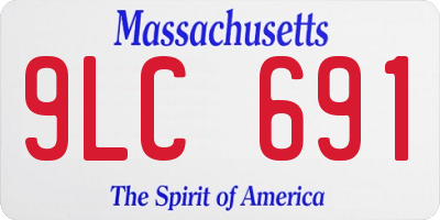 MA license plate 9LC691