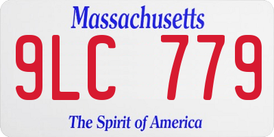 MA license plate 9LC779