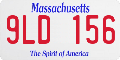 MA license plate 9LD156