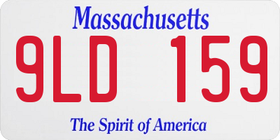 MA license plate 9LD159