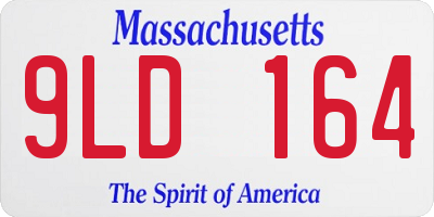 MA license plate 9LD164