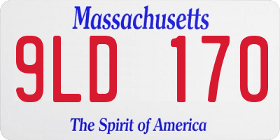 MA license plate 9LD170