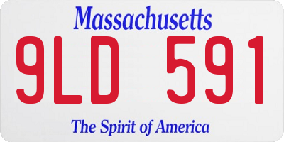 MA license plate 9LD591