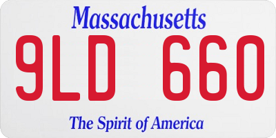MA license plate 9LD660