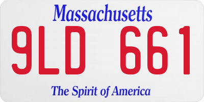 MA license plate 9LD661