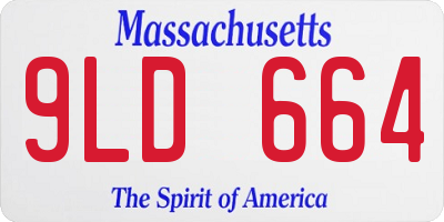 MA license plate 9LD664