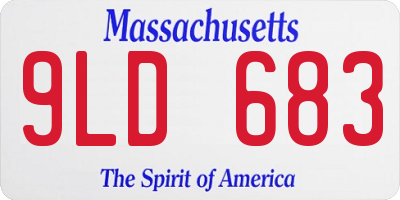 MA license plate 9LD683