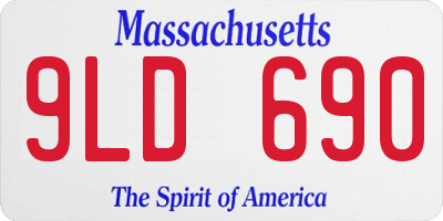 MA license plate 9LD690