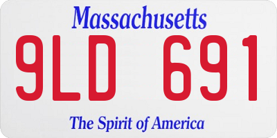 MA license plate 9LD691