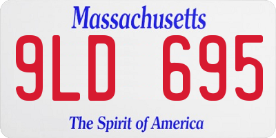 MA license plate 9LD695