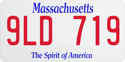 MA license plate 9LD719