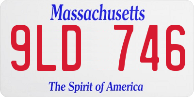 MA license plate 9LD746