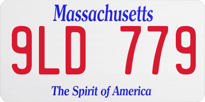 MA license plate 9LD779